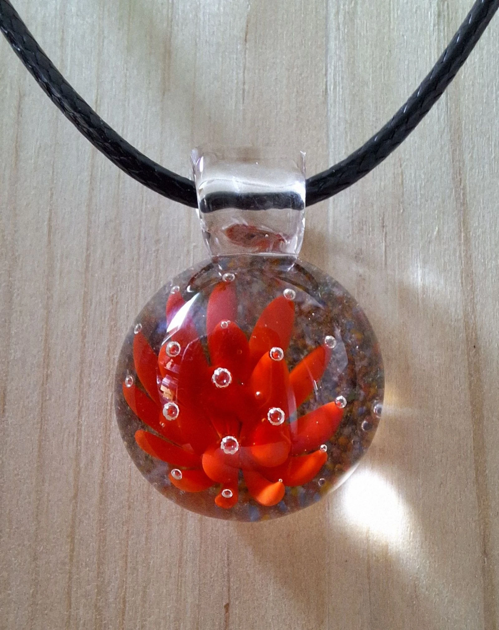 Handgemaakte lampwork glas hanger 